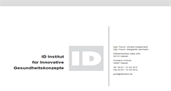 Desktop Screenshot of idinstitut.de