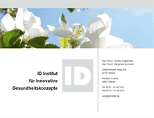 Tablet Screenshot of idinstitut.de